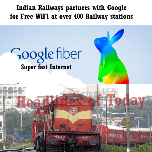 Indian Railways partners with Google for Free WiFi at over 400 Railway stations