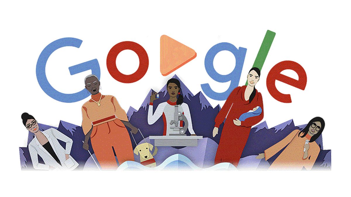 March 8   Lets celebrate International Women’s Day with Google doodle